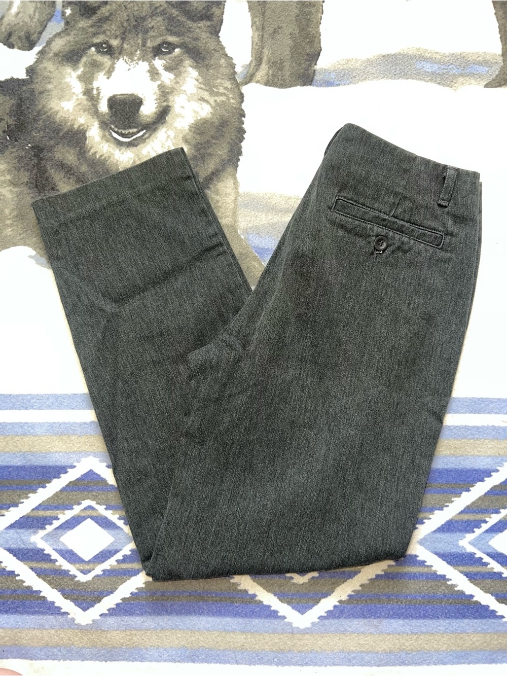 Vintage Dockers Petite Charcoal Stretch Trouser Pants Women’s Size 2P Medium